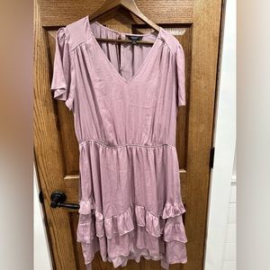 Vera Wang Satin Dress with tie waist